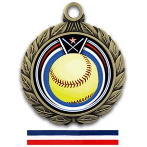 GOLD/RED WHITE & BLUE RIBBON