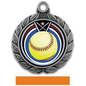 SILVER/ORANGE RIBBON
