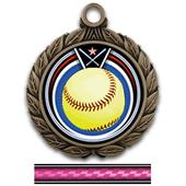 Hasty Awards 2.75" Softball Eclipse Insert Medals Hasty Awards 2.75" Softball Eclipse Insert Medals