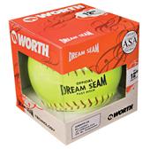 12" ASA NFHS Fastpitch Dream Seam Yellow Softball