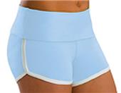 Low Rise Roll Top Light Blue Cheerleaders Shorts