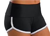 Low Rise Roll Top Black Cheerleaders Shorts
