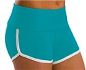 Low Rise Roll Top Teal Cheerleaders Shorts
