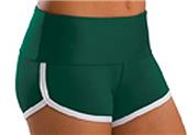Low Rise Roll Top Hunter Green Cheerleaders Shorts