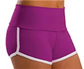 Low Rise Roll Top Raspberry Cheerleaders Shorts