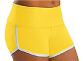 Low Rise Roll Top Yellow Cheerleaders Shorts