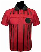 Soccer Referee Jersey Short Sleeve-RED Soccer Referee Jersey Short Sleeve-RED