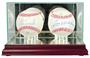 Perfect "Double Baseball" Display Cases
