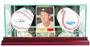 Perfect " Card and Double Baseball" Display Cases