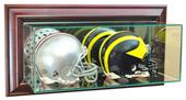Perfect "Double Mini Football Helmet" Wall Display Perfect "Double Mini Football Helmet" Wall Display