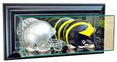 Perfect "Double Mini Football Helmet" Wall Display Perfect "Double Mini Football Helmet" Wall Display