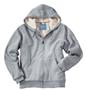 Charles River Womens Sherpa Hooded Sweatshirt Gray