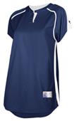 Intensity Women/Girls 2 Button Mock Mesh Jersey
