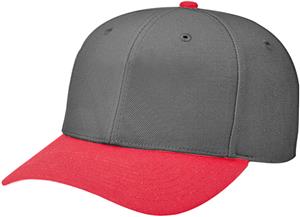 (COMBO) BLACK CROWN/RED VISOR
