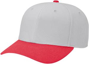 (COMBO) GREY CROWN/RED VISOR