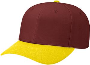 (COMBO) MAROON CROWN/GOLD VISOR
