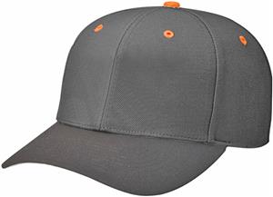 (CONTRAST) BLACK CROWN/ORANGE BUTTON/EYELETS