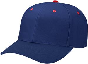 (CONTRAST) NAVY CROWN/RED BUTTON/EYELETS