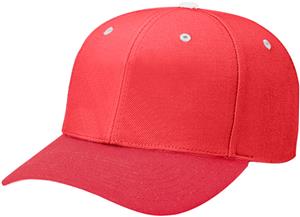 (CONTRAST) RED CROWN/WHITE BUTTON/EYELETS
