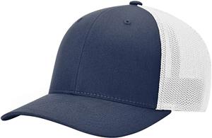 (STAND.) NAVY CROWN & VISOR/WHITE BACK