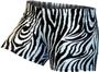 Gem Gear Blk/White Compression Zebra Prints Shorts
