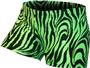 Gem Gear Green Compression Zebra Prints Shorts