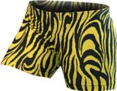 Gem Gear Yellow Compression Zebra Prints Shorts Gem Gear Yellow Compression Zebra Prints Shorts