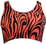 Gem Gear Orange Zebra Racer Back Sports Bra