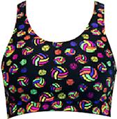 Gem Gear Volleyballs Racer Back Sports Bra