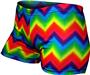 Gem Gear Tie Dye Compression Zig Zag Print Shorts