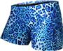 Gem Gear Compression Turquoise Leopard Shorts