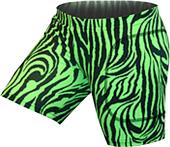 Gem Gear Green Zebra Softball Slider 5" Inseam