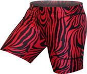 Gem Gear Red Zebra Softball Slider 5" Inseam Gem Gear Red Zebra Softball Slider 5" Inseam
