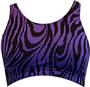 Gem Gear Purple Zebra Racer Back Sports Bra