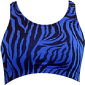 Gem Gear Royal Zebra Racer Back Sports Bra