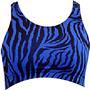 Gem Gear Royal Zebra Racer Back Sports Bra