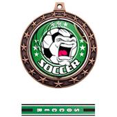 Hasty Awards 2.75" Spinner Soccer Medals M7701