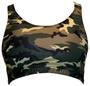 Gem Gear Green Camouflage Racer Back Sports Bra