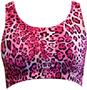 Gem Gear Pink Leopard Racer Back Sports Bra