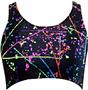 Gem Gear Paint Splatter Racer Back Sports Bra