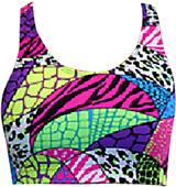Gem Gear Jungle Safari Racer Back Sports Bra Gem Gear Jungle Safari Racer Back Sports Bra