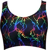 Gem Gear Lightning Bolt Racer Back Sports Bra