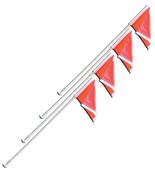 Collegiate Soccer Corner Marker with Spring Base Collegiate Soccer Corner Marker with Spring Base