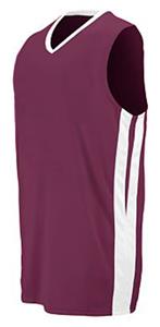 MAROON/WHITE