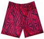 Fit 2 Win Miami Crazy Red Art Compression Shorts