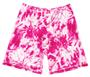 Miami Crazy Pink Tie Dye Compression Shorts