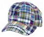 Fit 2 Win 100% Cotton Madras Ball Cap 5 Styles