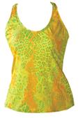 Fit 2 Win Isabelle Neon Leopard Sports Tank