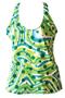 Fit 2 Win Isabelle Green Swirl Sports Tank