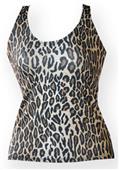 Fit 2 Win Isabelle Leopard Sports Tank